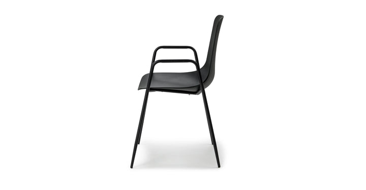 Svelti Pure Black Dining Armchair