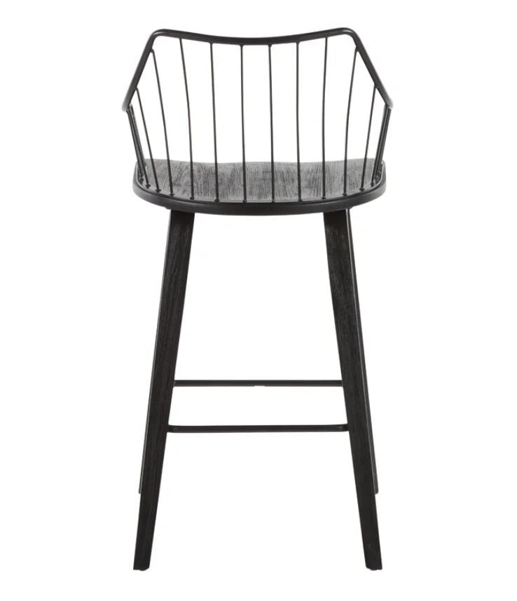 Lindauer Solid Wood Bar Stool