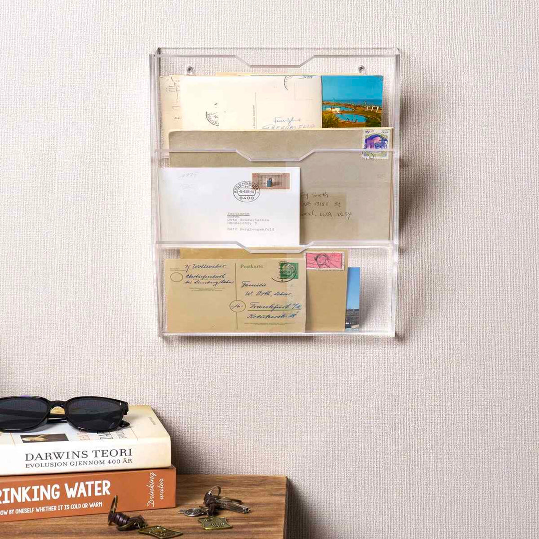 Elmo Acrylic Wall Organizer with Mail Storage