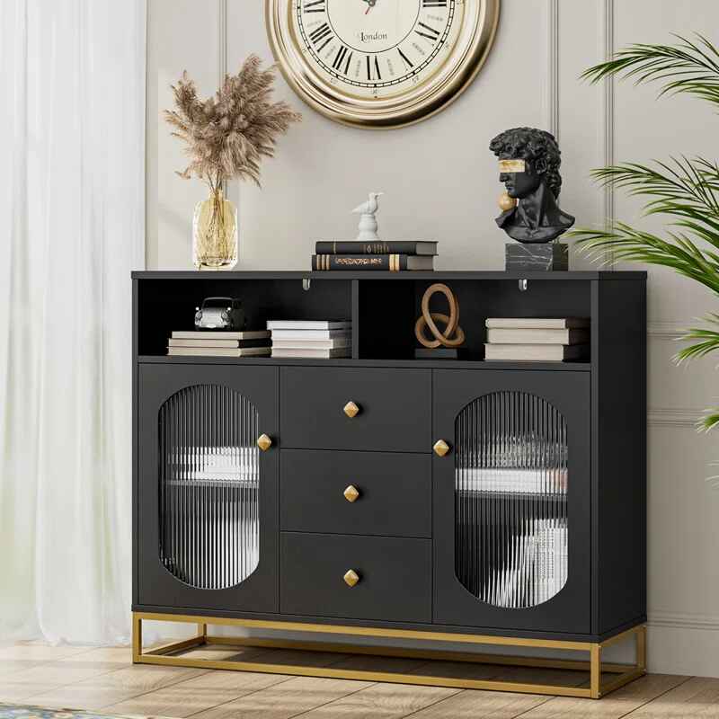 Menifee 2-Door Sideboard With 3 Drawers