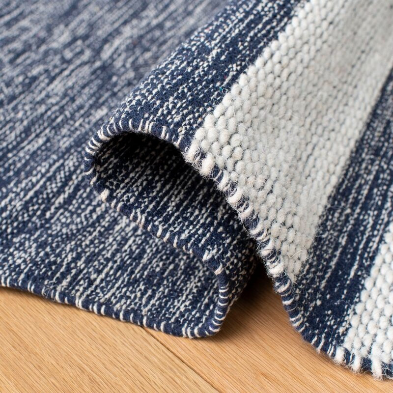 Alexio Handmade Flatweave Navy Rug 9x12