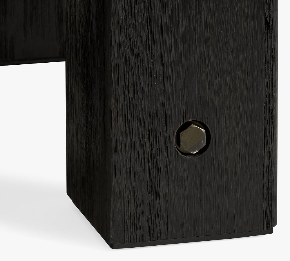 Abbott Chunky Leg Dining Table Black