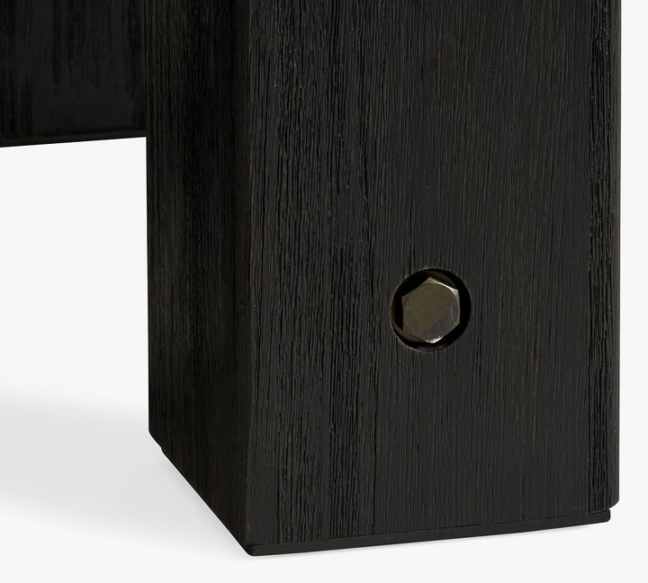 Abbott Chunky Leg Dining Table Black