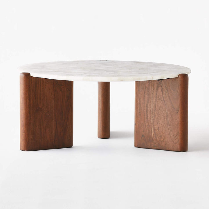 SANTORO WHITE QUARTZ COFFEE TABLE