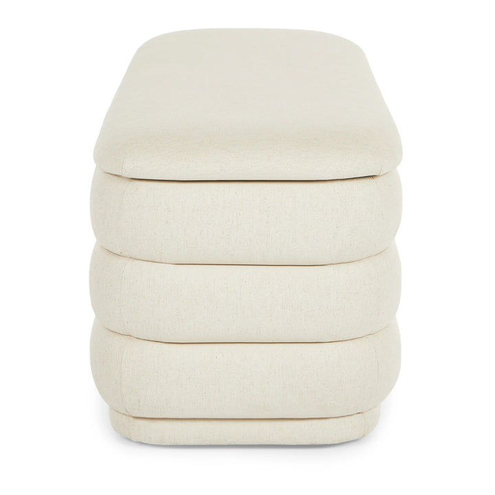 Rolph 55.5 Storage Bench Sand Ivory