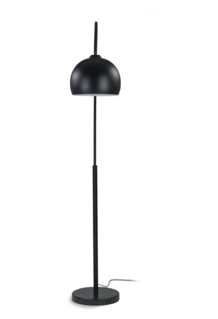 Crescent Black Floor Lamp