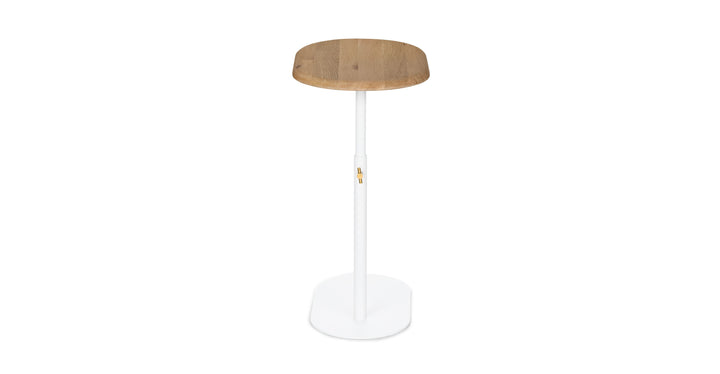 Portima Oak Adjustable Side Table