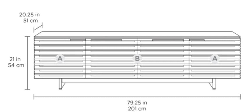 Corridor 79.25'' Media Console