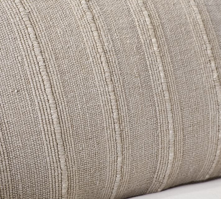 Relaxed Striped Lumbar Pillow Cover No Insert 26"x16"