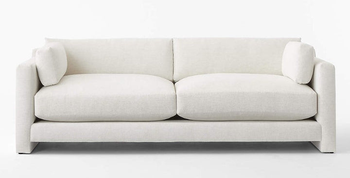 MARGUERITE 90" WHITE PERFORMANCE FABRIC SOFA