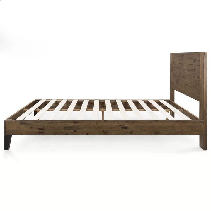 Kira Solid Wood Low Profile Platform Bed-Queen