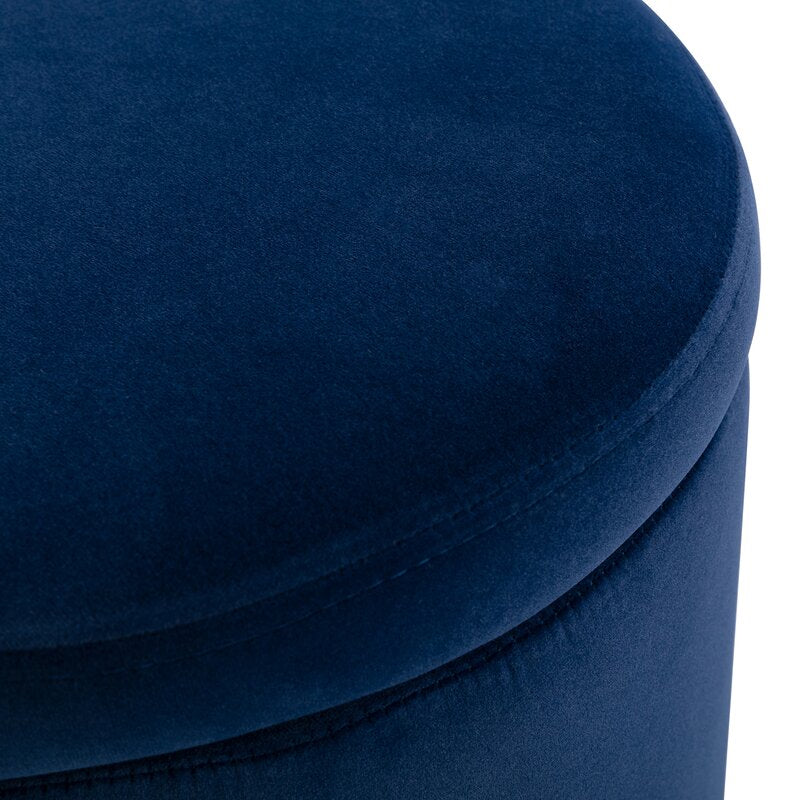 Andromedae 15.4 Velvet Round Storage Ottoman