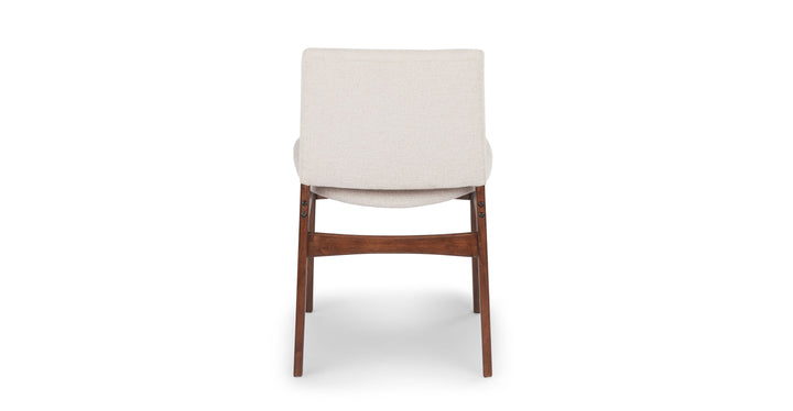 Nosh Chalk Gray Walnut Dining Chair