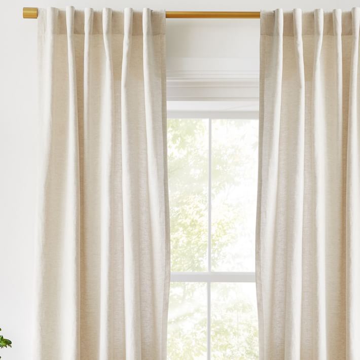 European Flax Linen Curtain-96"