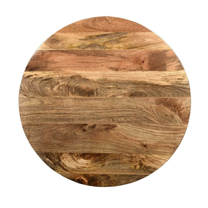 Beliveau Solid Wood Drum Coffee Table