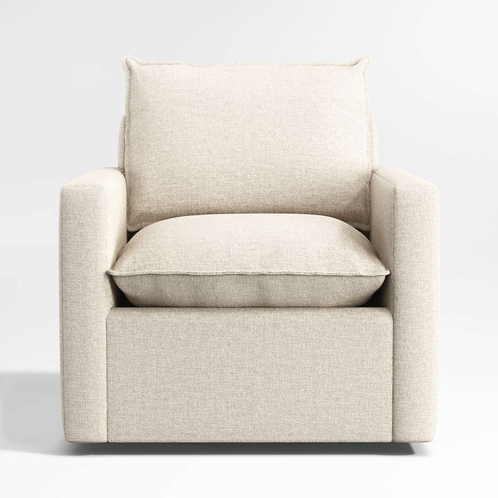 Harbour Natural Flange Nursery Swivel Glider Chair