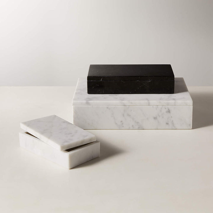 Large White Marble Box