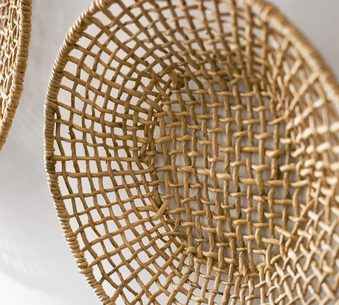 Asha Abaca Wall Basket Large