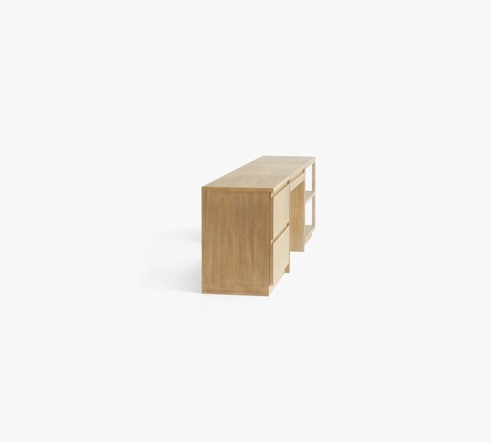 Pacific Desk with Bookcase And File Cabinet