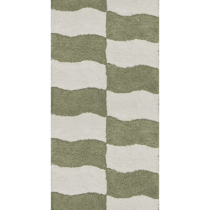 Wavy Blocks Bath Mat
