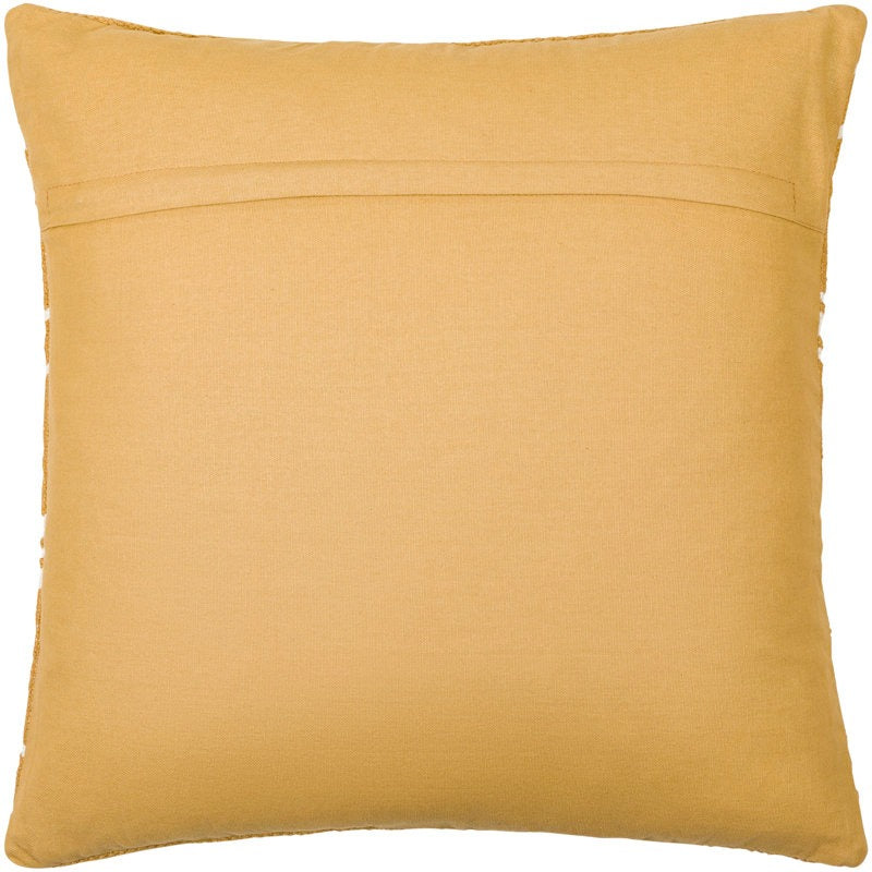 Chanterelle Embroidered Cotton Throw Pillow
