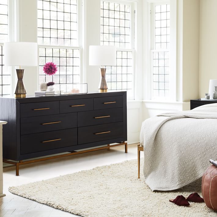 ALEXA BURNISHED DRAWER DRESSER