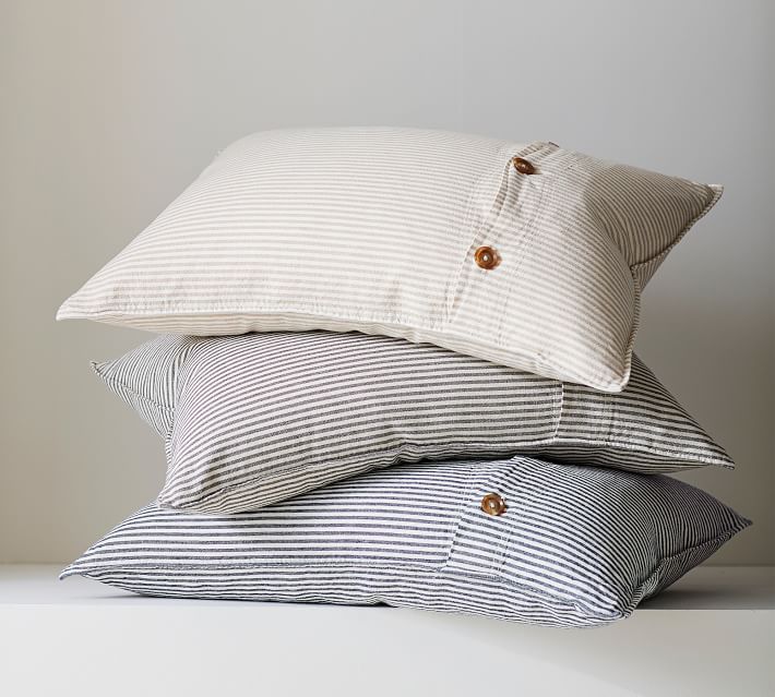 Chambray Wheaton Striped Linen Cotton Sham