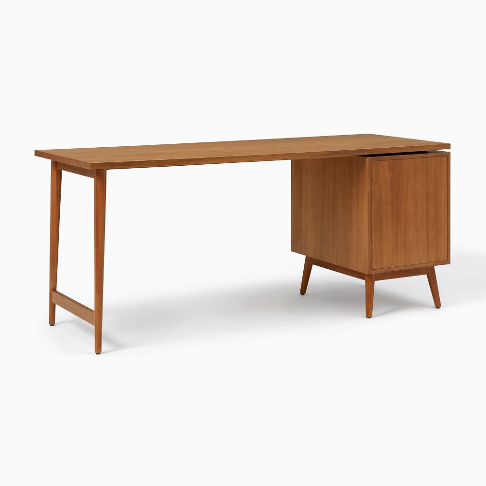 Mid Century Modular Desk File Cabinet