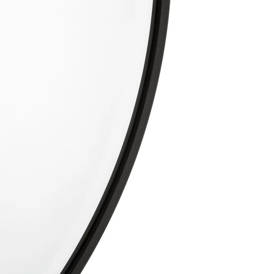 Round Metal Wall Mirror_Black