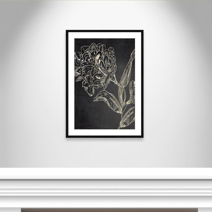 Golden Flower Folklore II by Asia Jensen With Frame 25.5"x35.5"