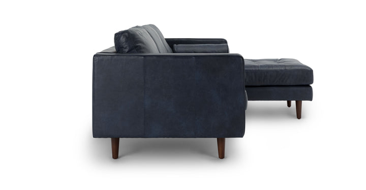 Sven Oxford Blue Right Sectional Sofa