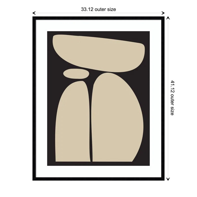 Balancing Zen Rocks Black And Tan