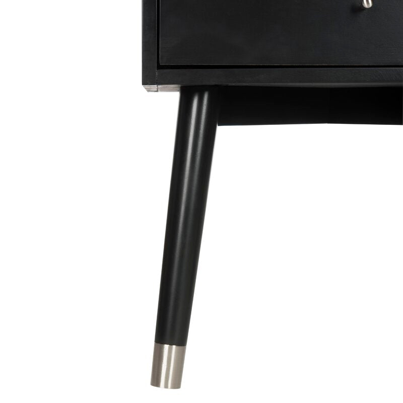 Debriana 2 Drawer Metal Nightstand