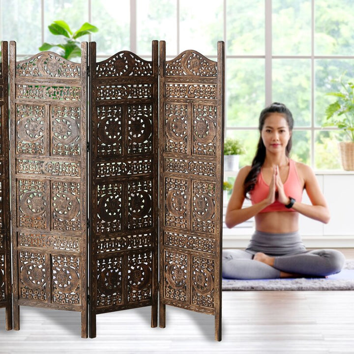 Hubertine Panel Solid Wood Folding Room Divider