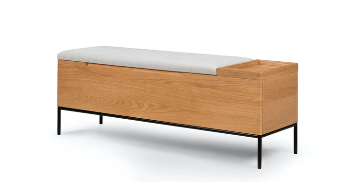 Thari Everest Gray Oak Bench