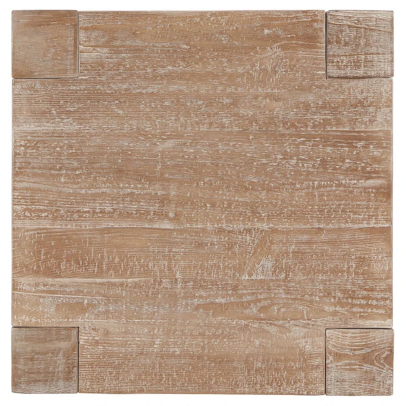 Waltleigh Tall Solid Wood Floor Shelf End Table