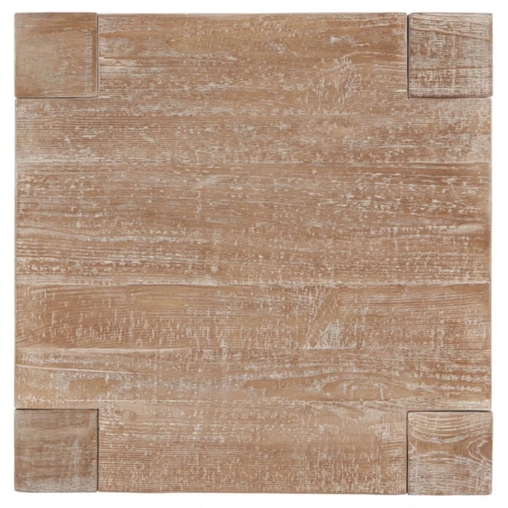 Waltleigh Tall Solid Wood Floor Shelf End Table