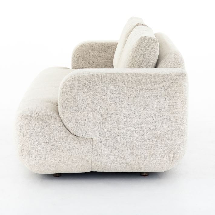 Curved Plushtone Sofa