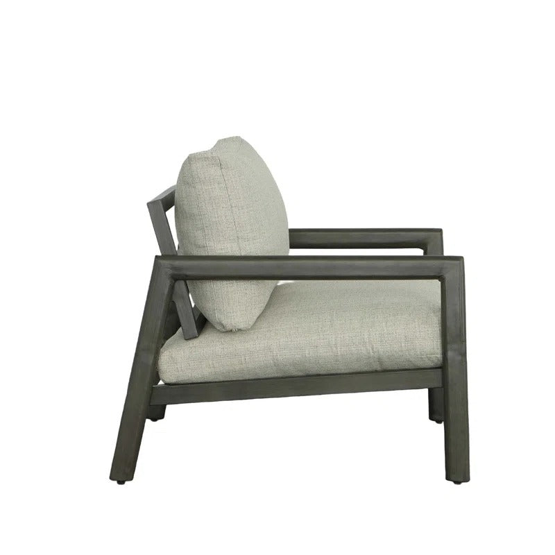 Kasey Powder Coated Aluminum Outdoor Lounge Chair