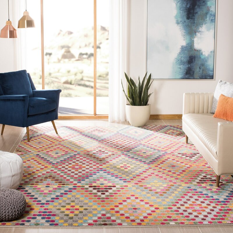Geometric Multicolor Area Rug-8'x10'