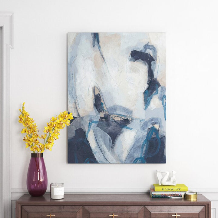 Blue Process Wrapped Canvas Print No Frame-40"x30"