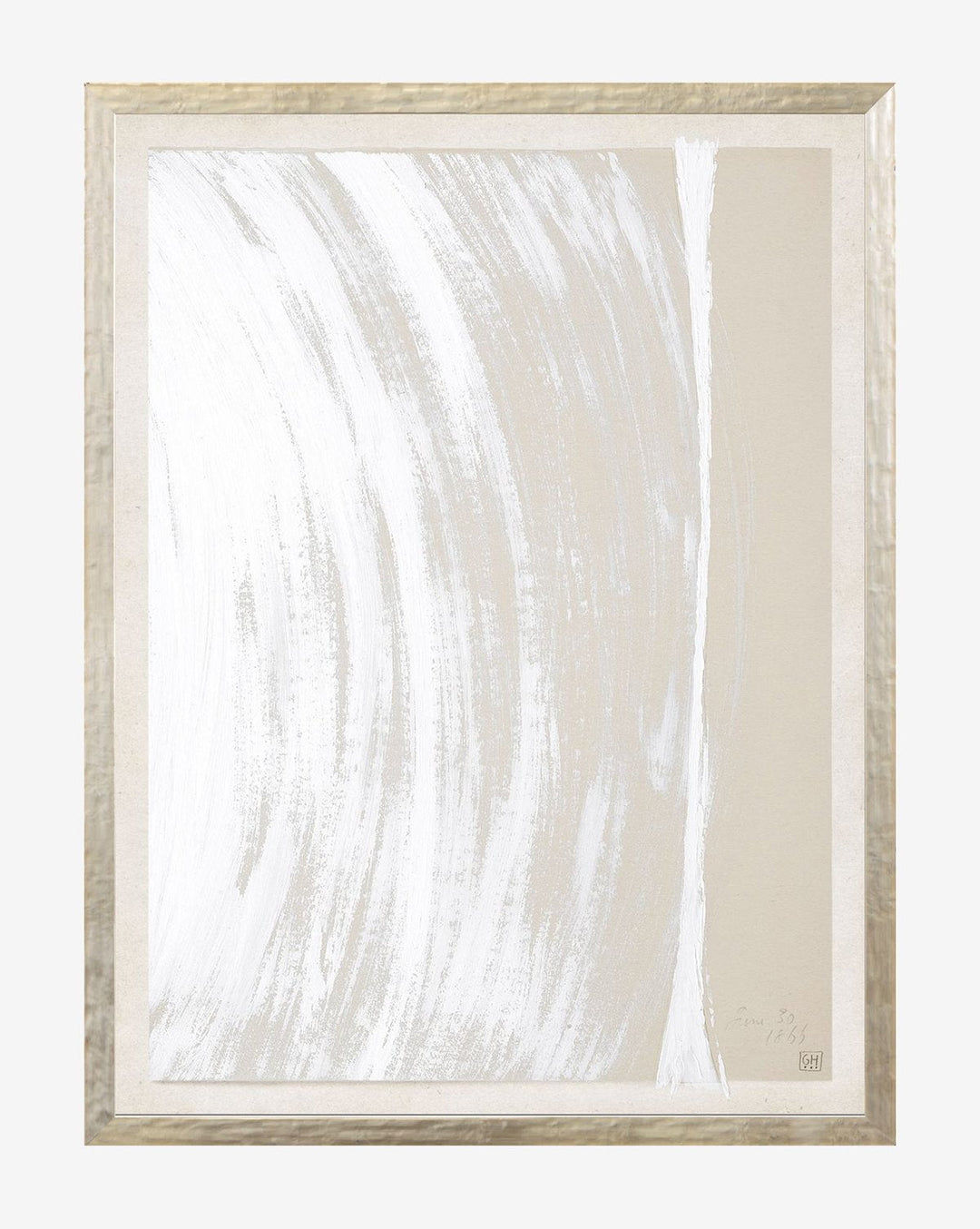 Beige Abstract 4-13"x17" Framed