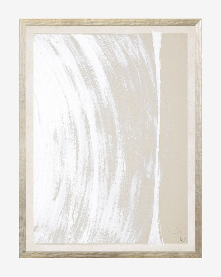 Beige Abstract 4-13"x17" Framed