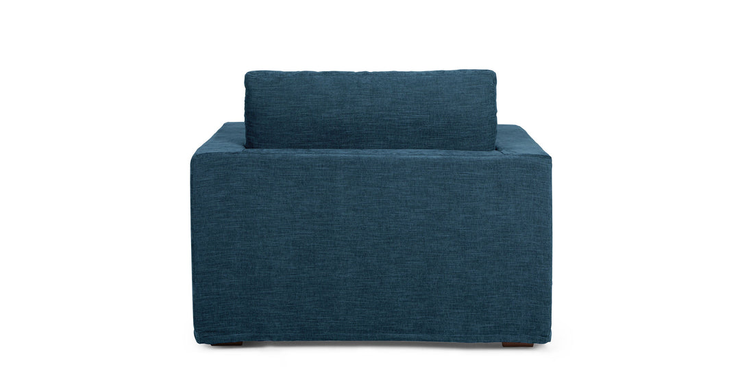 Alzey Dash Blue Slipcover Lounge Chair