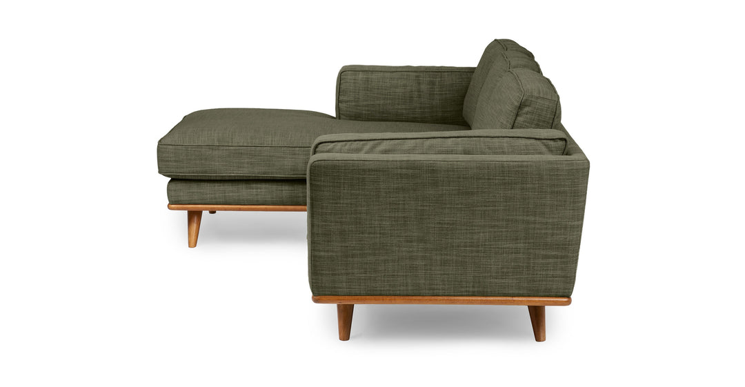 Timber Olio Green Left Sectional