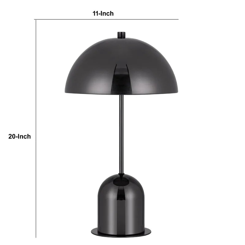 Gray Metal Table Lamp