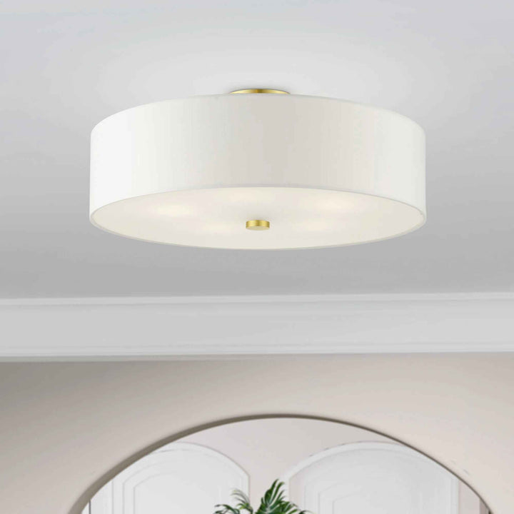 Flaire Fabric Semi Flush Mount