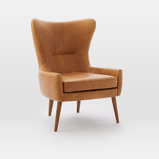 Erik Leather Wing Chair