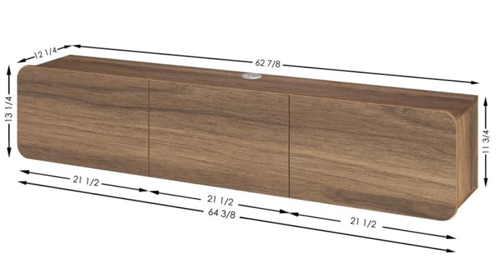 Callysta Floating TV Stand Up to 78"