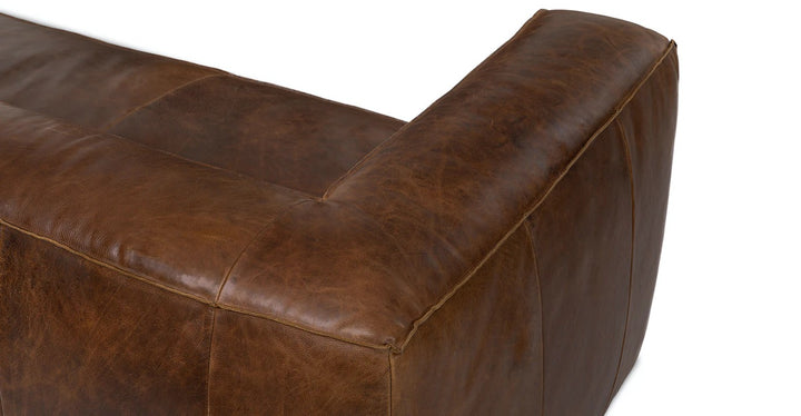 Cigar Rawhide Brown Reversible Sectional